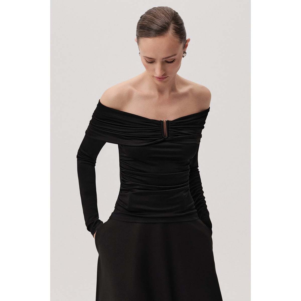 Exquise USA Jasmyn K. Blouse - Black - Image 4 of 5