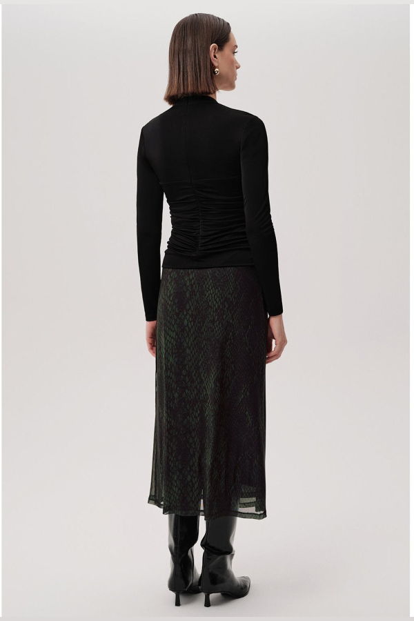 Exquise USA Linda K Skirt - Green-Black