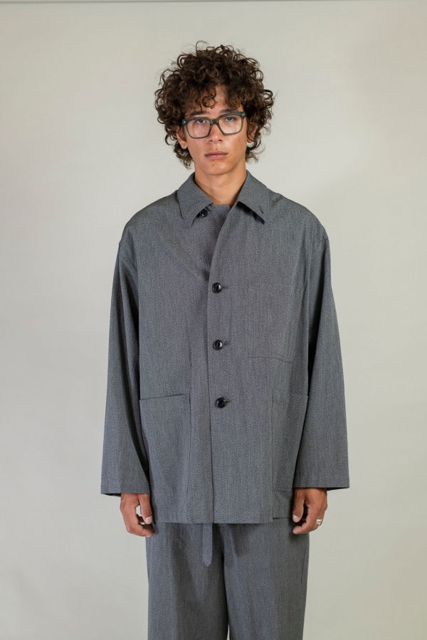 Yoko Sakamoto Chore Jacket - Black/ White
