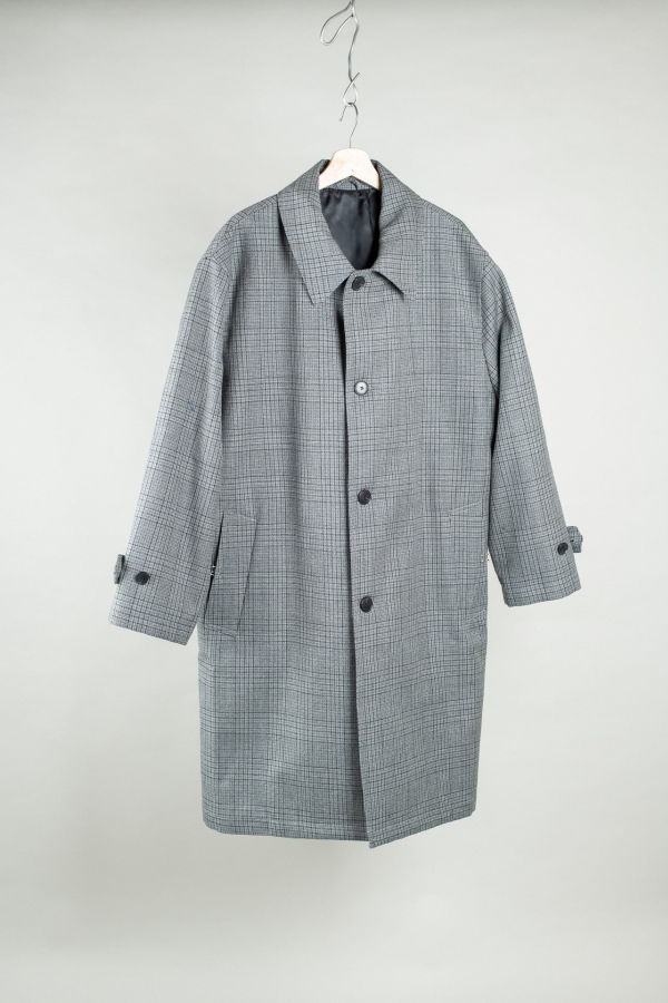 mfpen Client Coat - Grey Glen Check