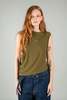 Wanze Double Layered Tank - Olive - Thumbnail 1