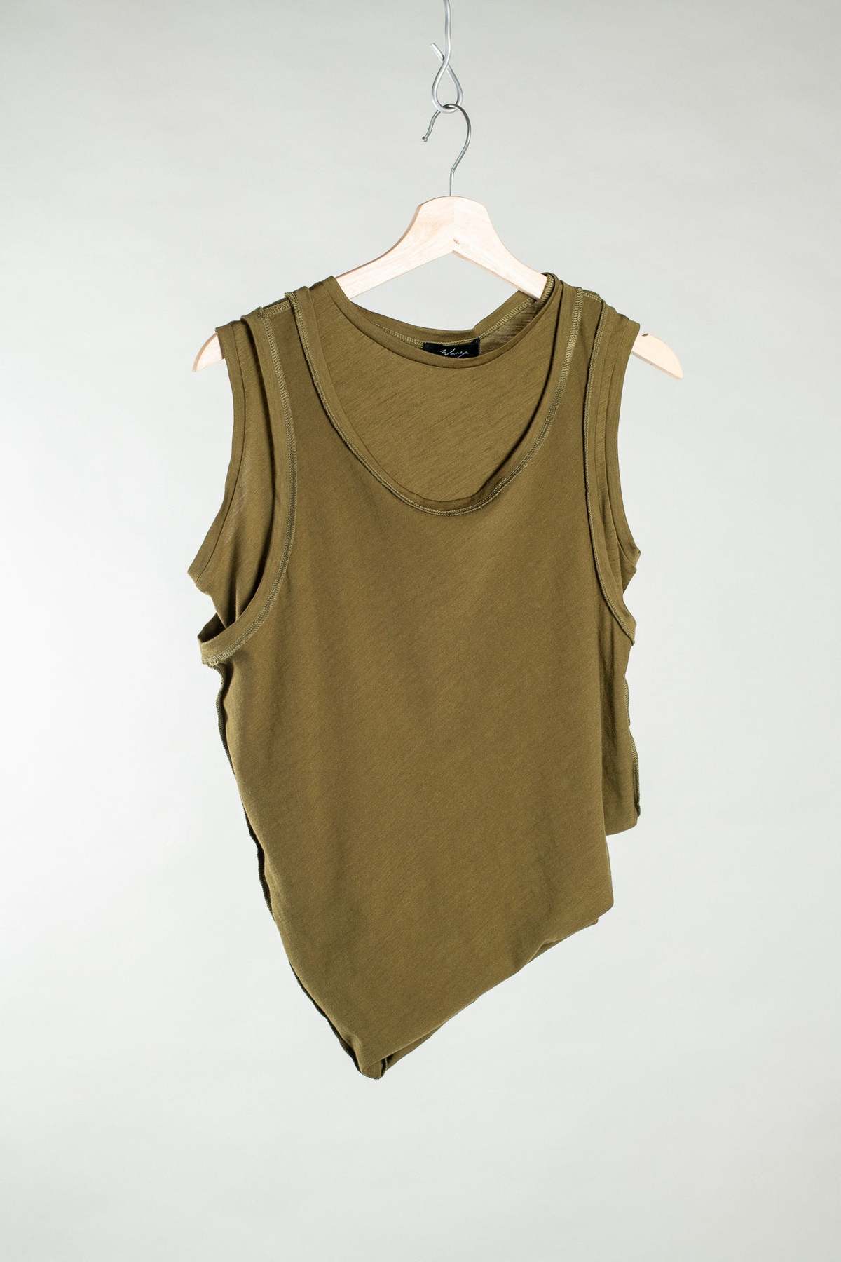 Wanze Double Layered Tank - Olive - Image 2 of 10
