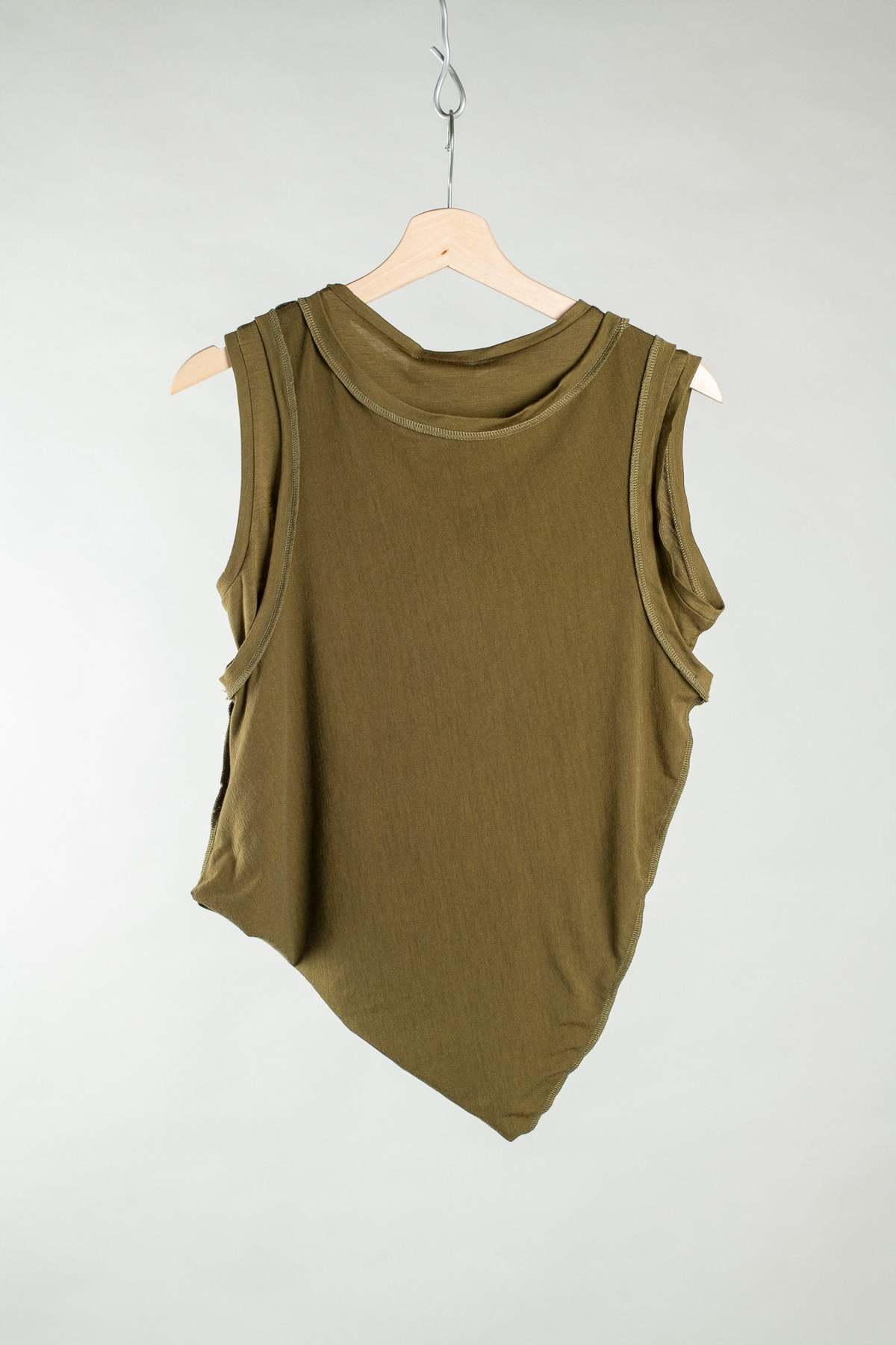 Wanze Double Layered Tank - Olive - Image 3 of 10