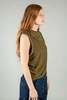 Wanze Double Layered Tank - Olive - Thumbnail 4