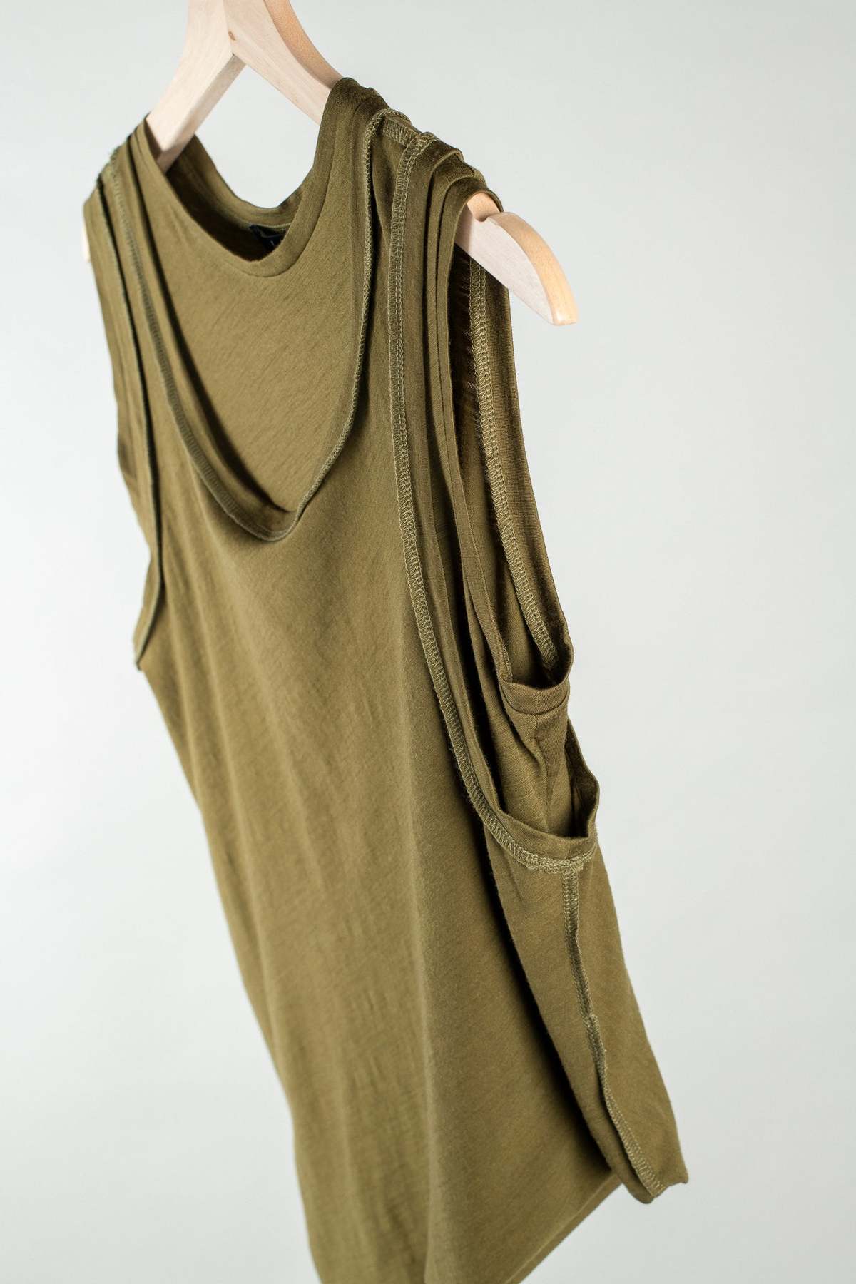 Wanze Double Layered Tank - Olive - Image 7 of 10