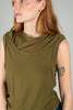 Wanze Double Layered Tank - Olive - Thumbnail 8