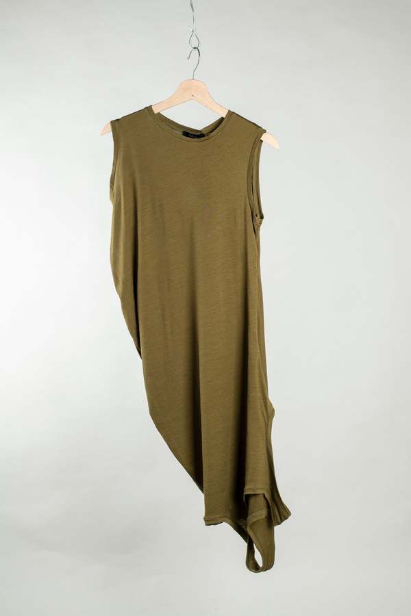 Wanze Double Layered Tank - Olive