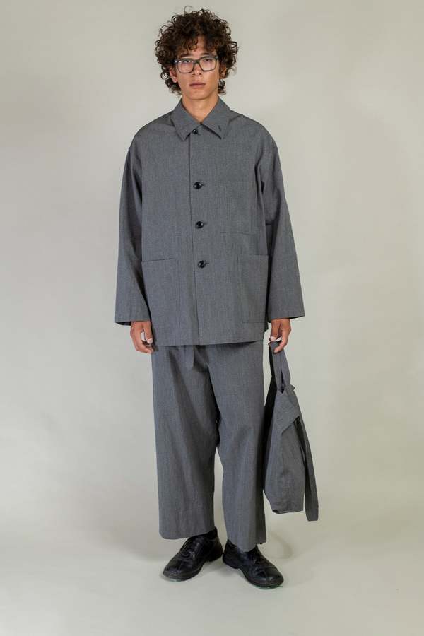 Yoko Sakamoto Work Cropped Trousers - Black/ White | Garmentory