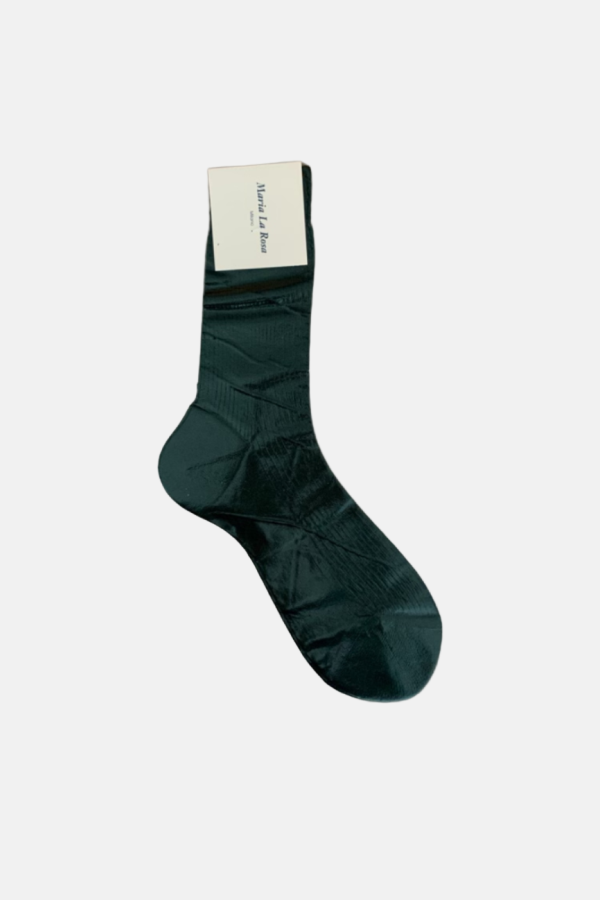 Maria La Rosa Cipresso Silk Socks - Cipresso