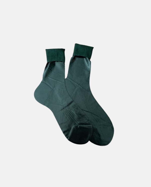 Maria La Rosa Cipresso Silk Socks - Cipresso