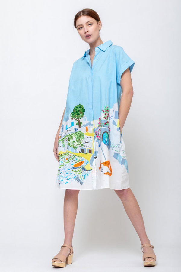 MII COLLECTIONS Elios Embroidered Dress