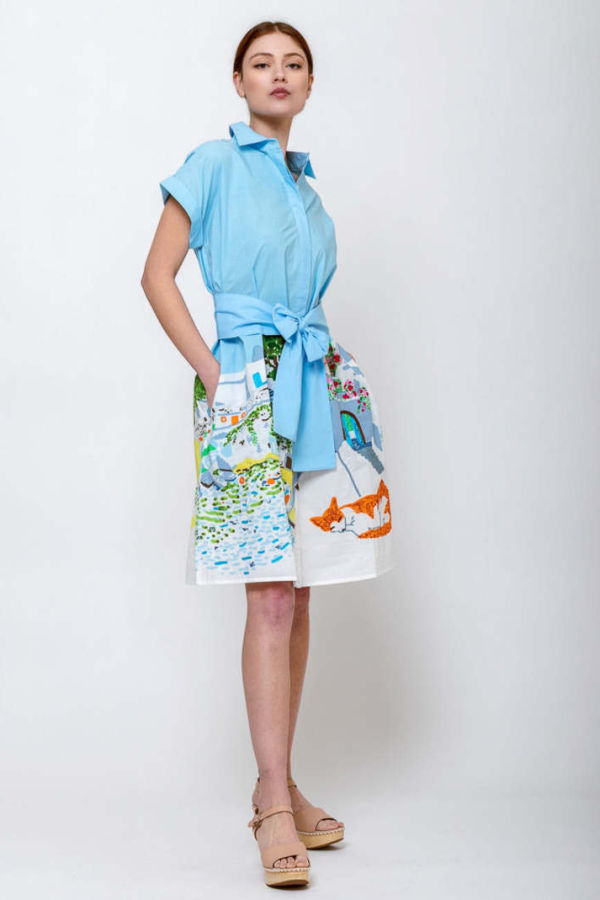 MII COLLECTIONS Elios Embroidered Dress