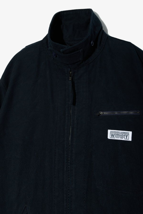 Engineered Garments Short Jacket Cotton Moleskin Jacket - Dark Navy