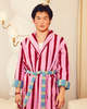Dusen Dusen Magnolia Stripe Bathrobe - Thumbnail 9