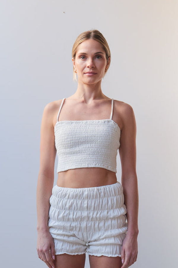 at Dawn. Long Bra Top