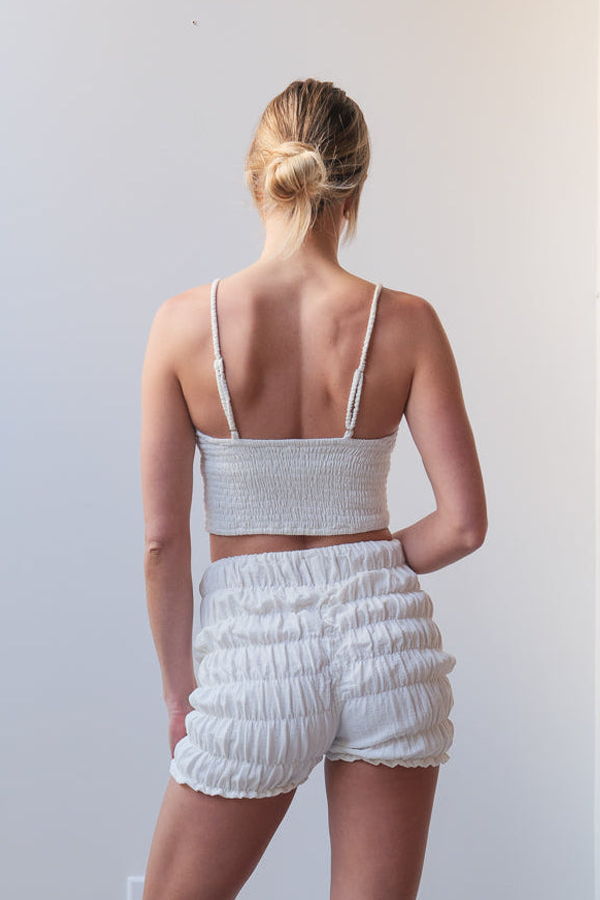 at Dawn. Long Bra Top