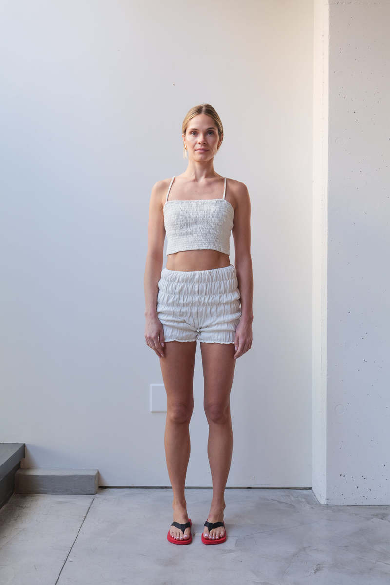 at Dawn. Long Bra Top