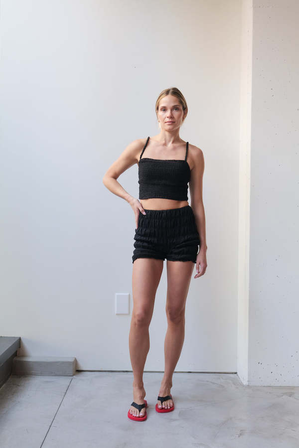 at Dawn. Long Bra Top