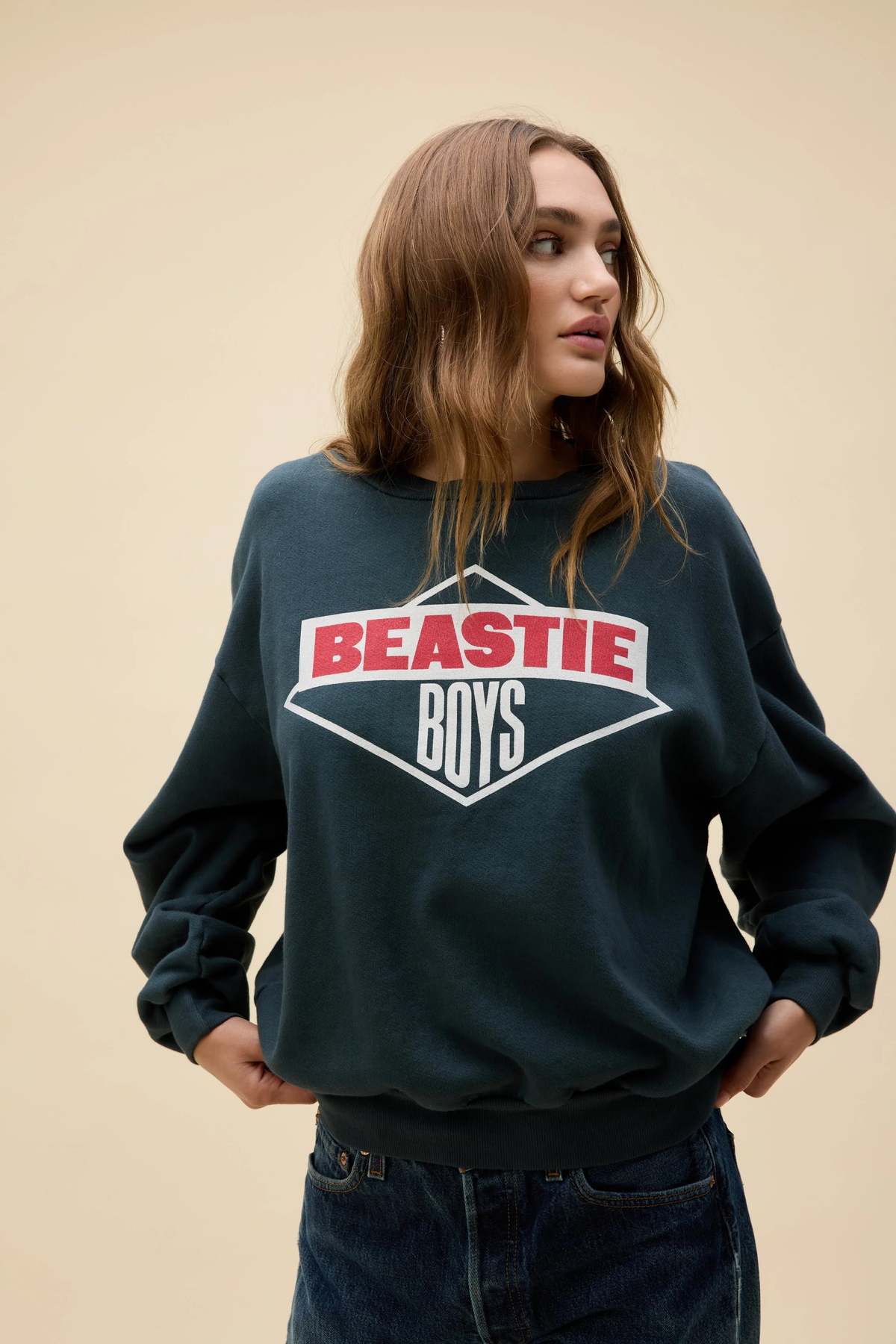 Daydreamer Beastie Boys Logo 84-86 Oversized Crew Sweatshirt - Image 1 of 3