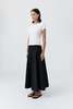 St. Agni Cotton Circle Hem Skirt - Black - Thumbnail 3
