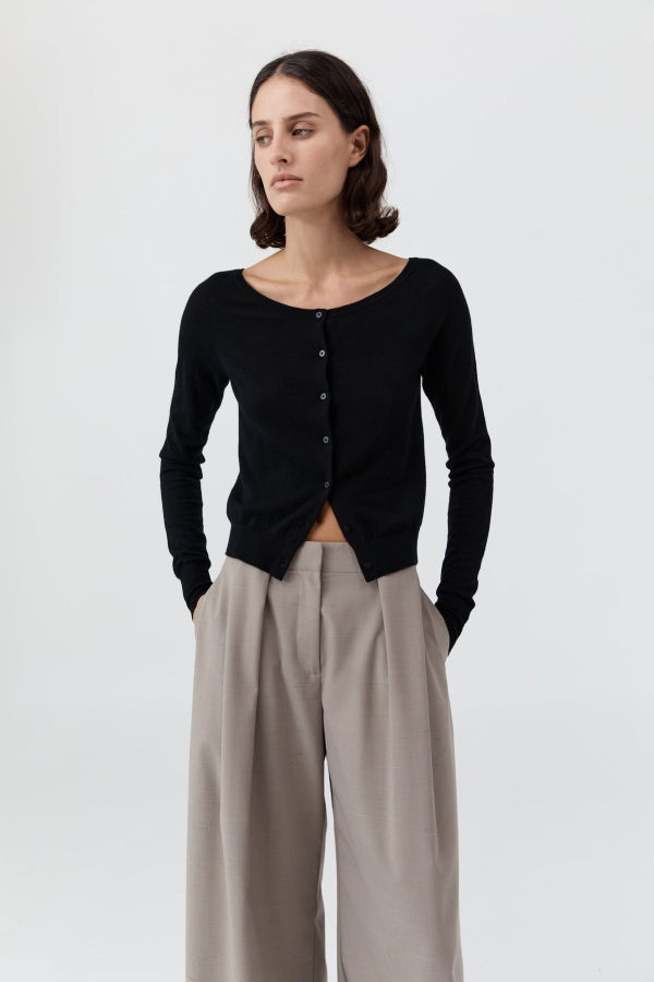 St. Agni Merino Wool Ballet Cardigan