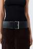 St. Agni Wide Classic Belt - Black - Thumbnail 1