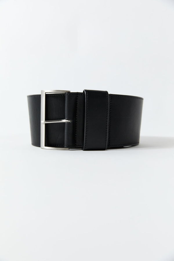 St. Agni Wide Classic Belt - Black