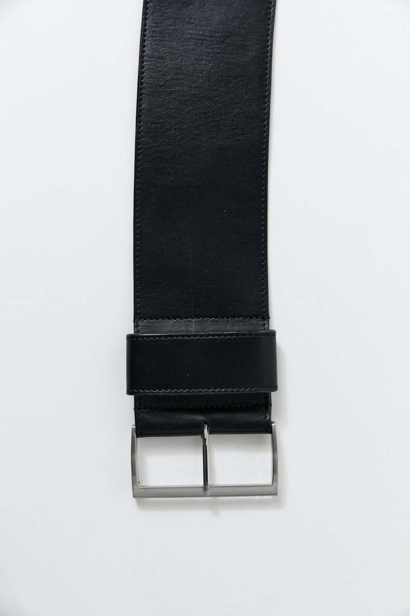 St. Agni Wide Classic Belt - Black