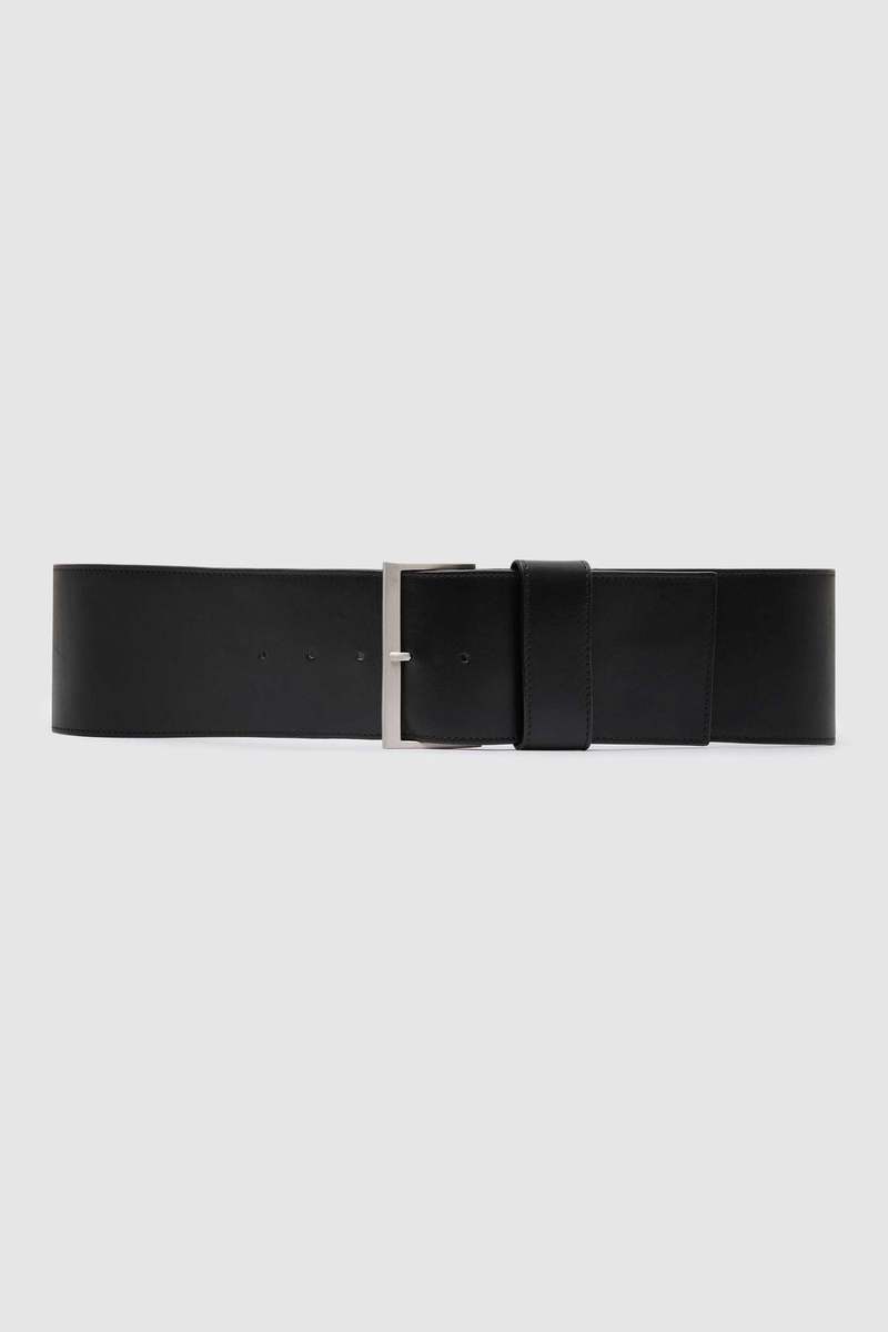 St. Agni Wide Classic Belt - Black