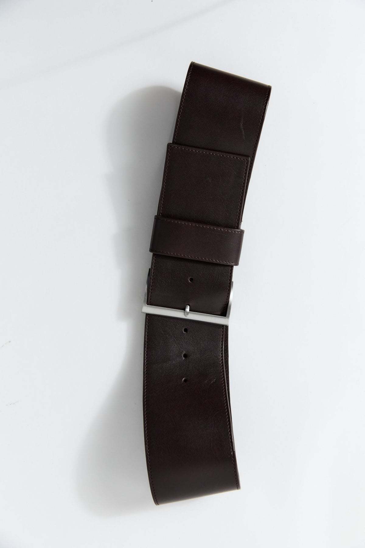 St. Agni Wide Classic Belt - Coffee - Image 2 of 4
