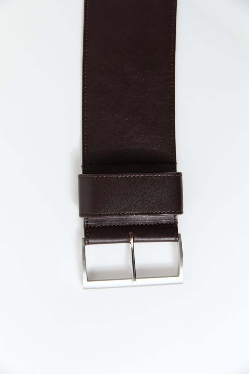 St. Agni Wide Classic Belt - Coffee