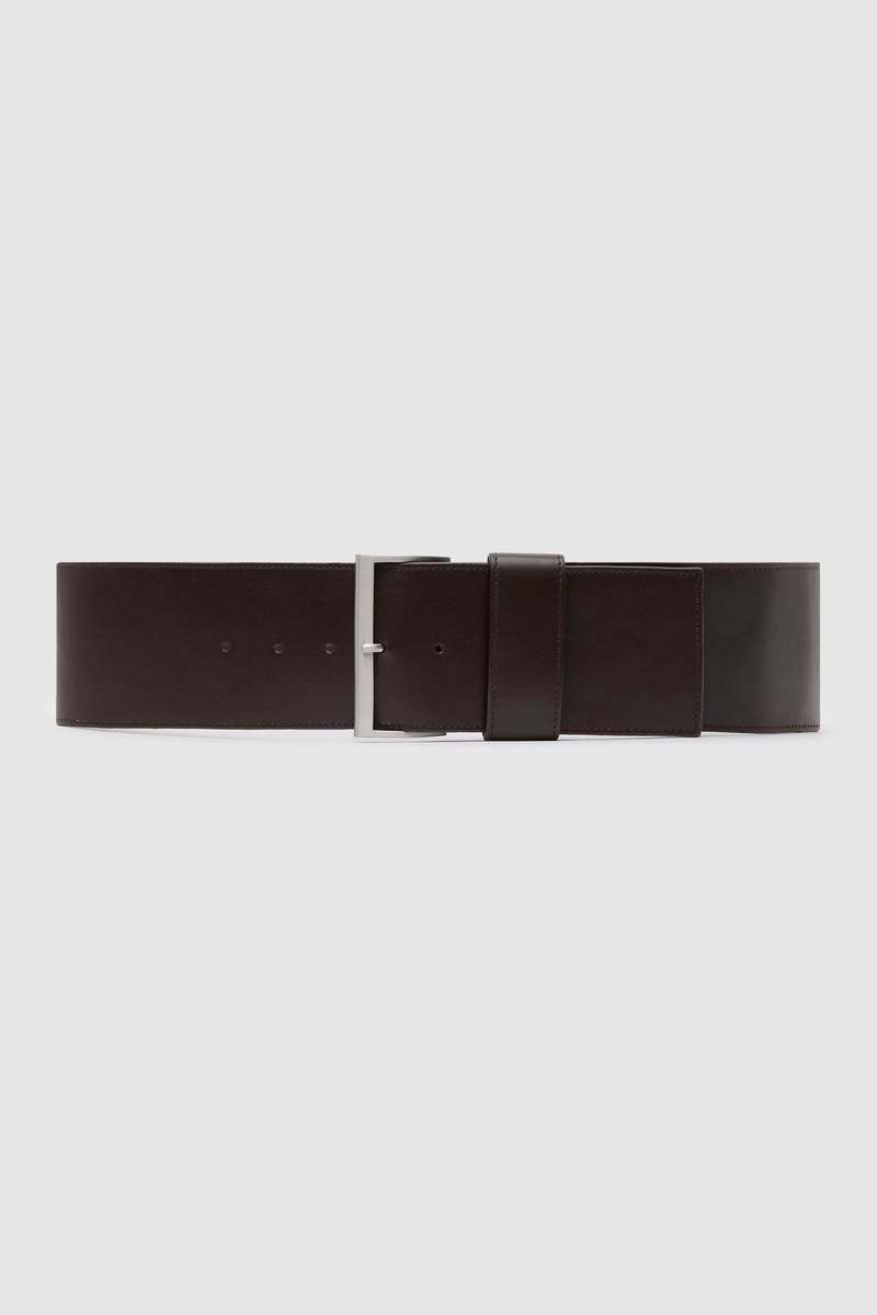 St. Agni Wide Classic Belt - Coffee