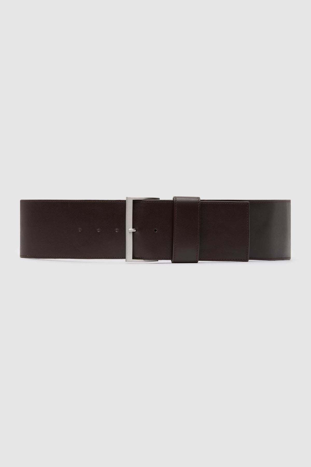 St. Agni Wide Classic Belt - Coffee - Image 4 of 4