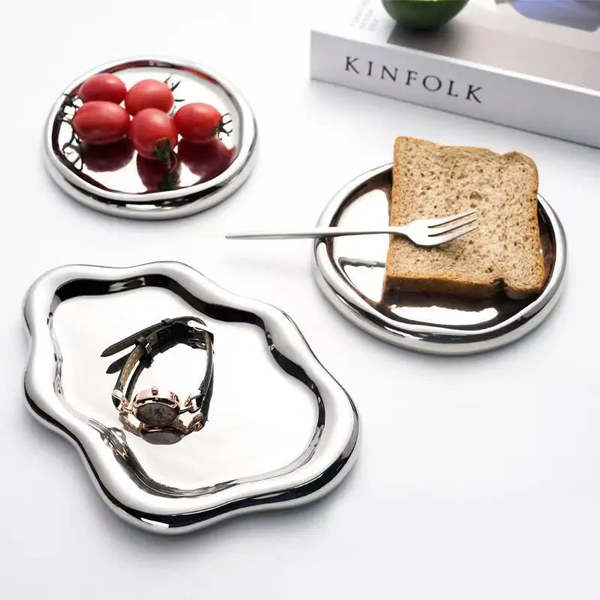 Kiyo Home Silver Cloud Tray