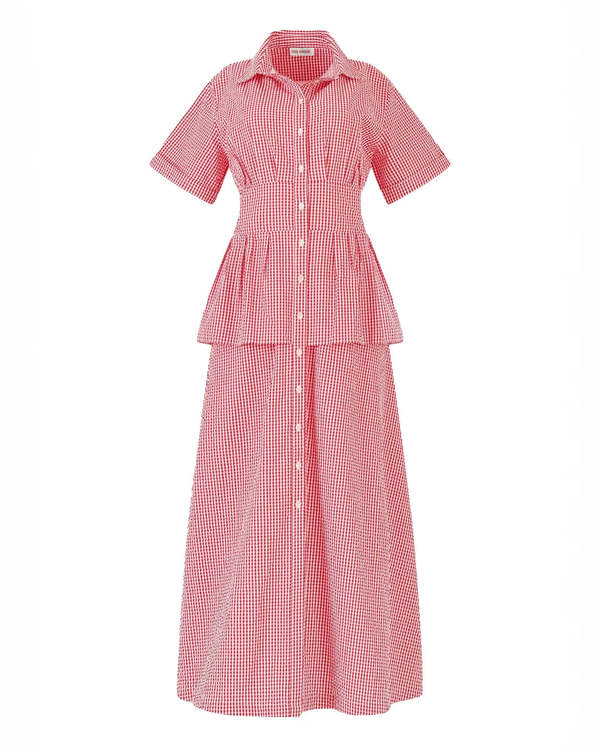 Rosie Assoulin Boogie Woogie Bugle Boy Dress - Red