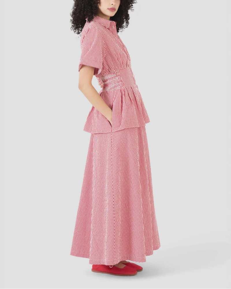 Rosie Assoulin Boogie Woogie Bugle Boy Dress - Red