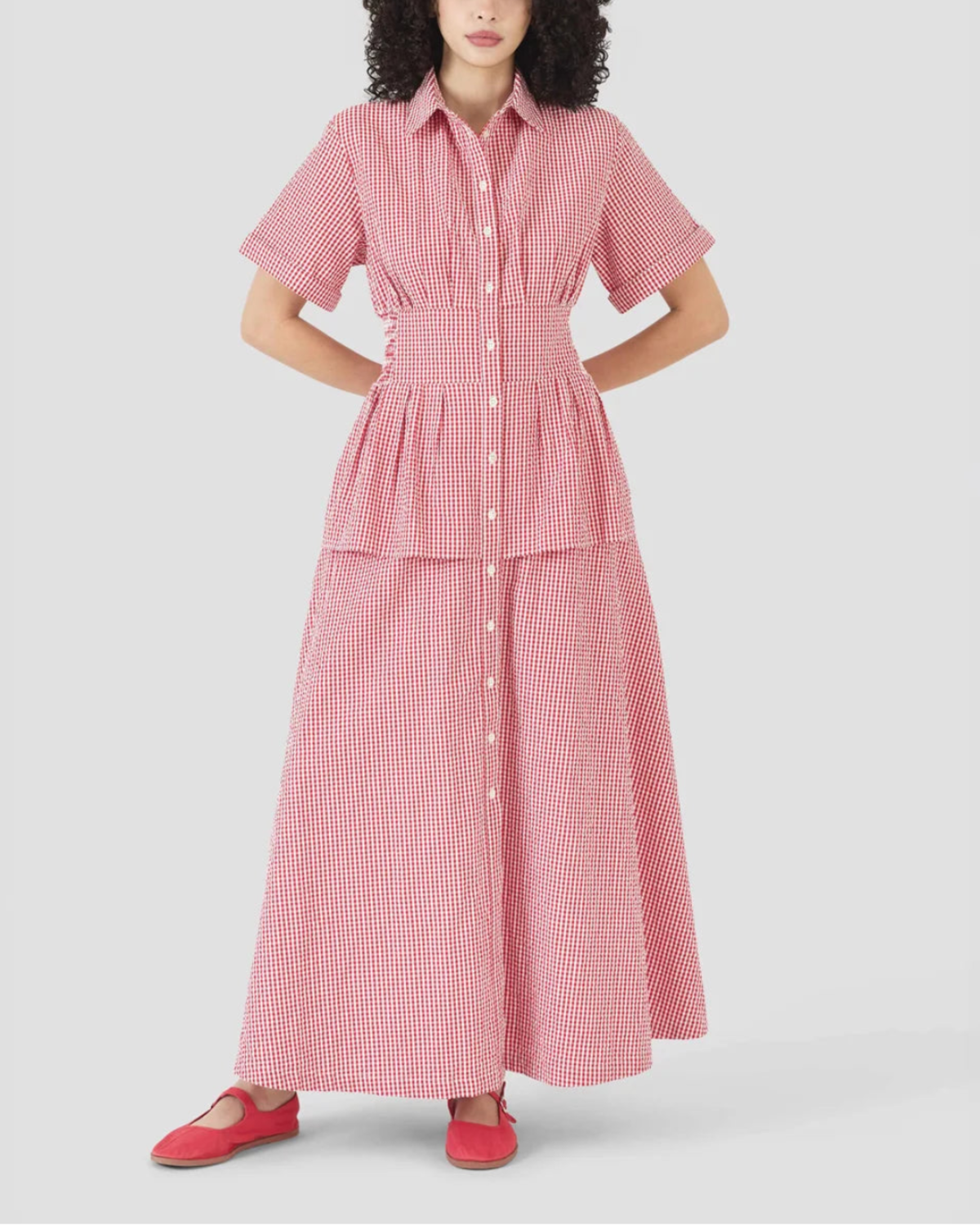 Rosie Assoulin Boogie Woogie Bugle Boy Dress - Red - Image 4 of 5