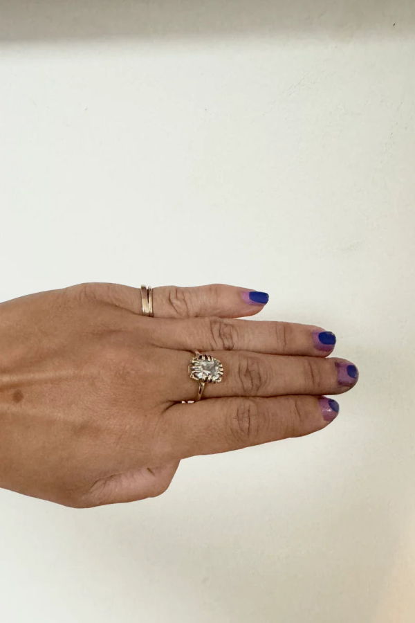 Elaine Ho 14K Gold Goshenite Ring