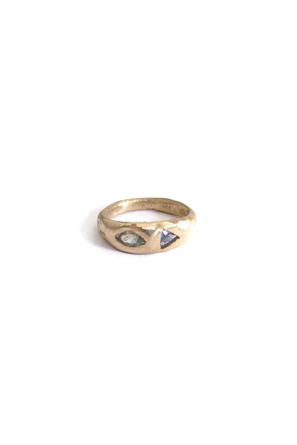 Elaine Ho 14K Gold Sapphire Ring