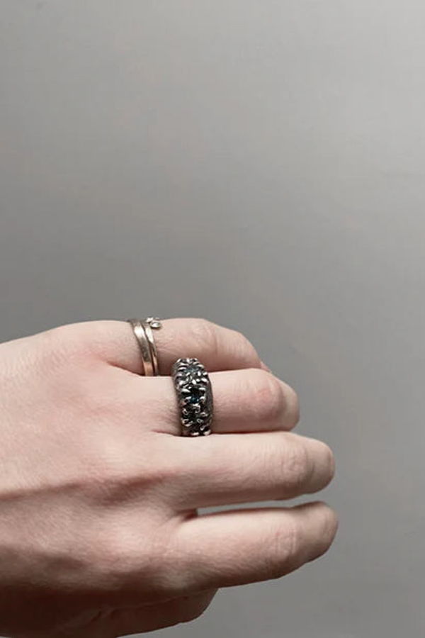 Elaine Ho Sterling Silver (Topaz & Tourmalines) Ring