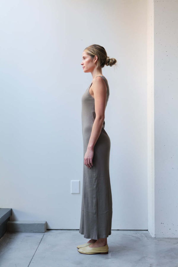 at Dawn. Square Neck Long Dress