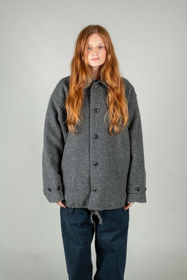 Yoko Sakamoto Coach Jacket - Charcoal Gray