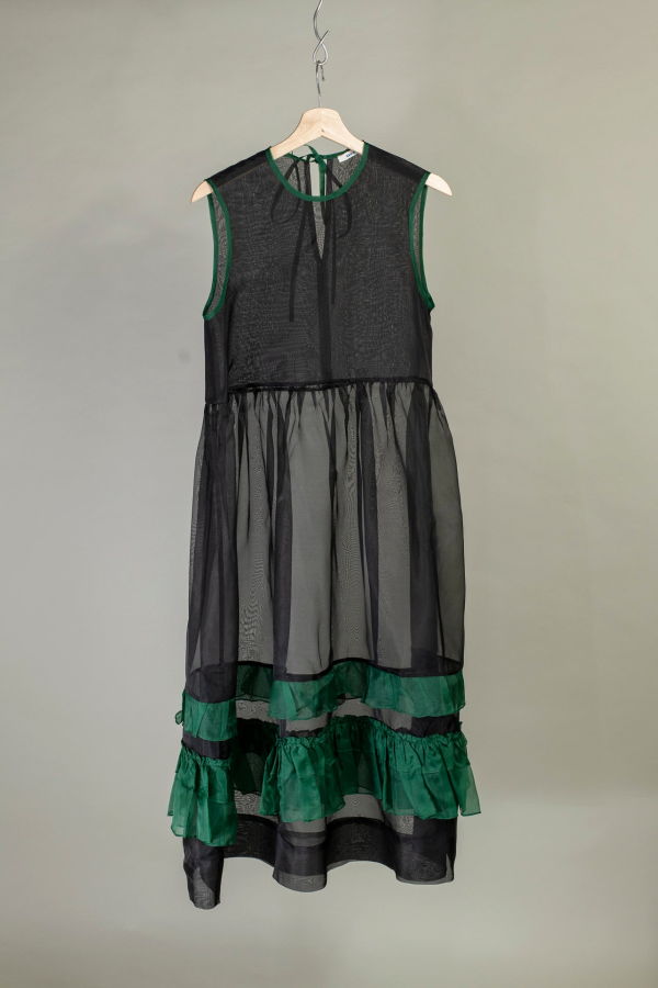 CAWLEY STUDIO Genevieve Dress - Black / Forest