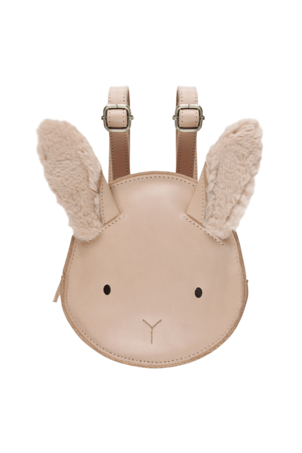 Donsje Kapi Exclusive Fluffy Bunny Backpack - Light Rust Leather