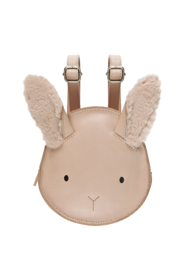 Donsje Kapi Exclusive Fluffy Bunny Backpack - Light Rust Leather