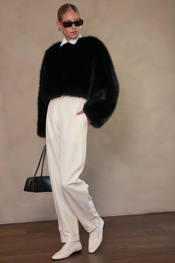 Parentezi Lucienne Faux Fur Sweater