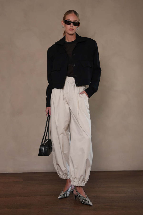 Parentezi Phoebe Bomber Jacket - Black