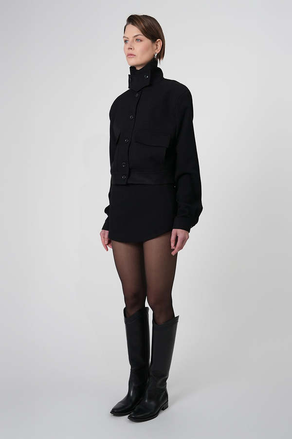 Parentezi Phoebe Bomber Jacket - Black