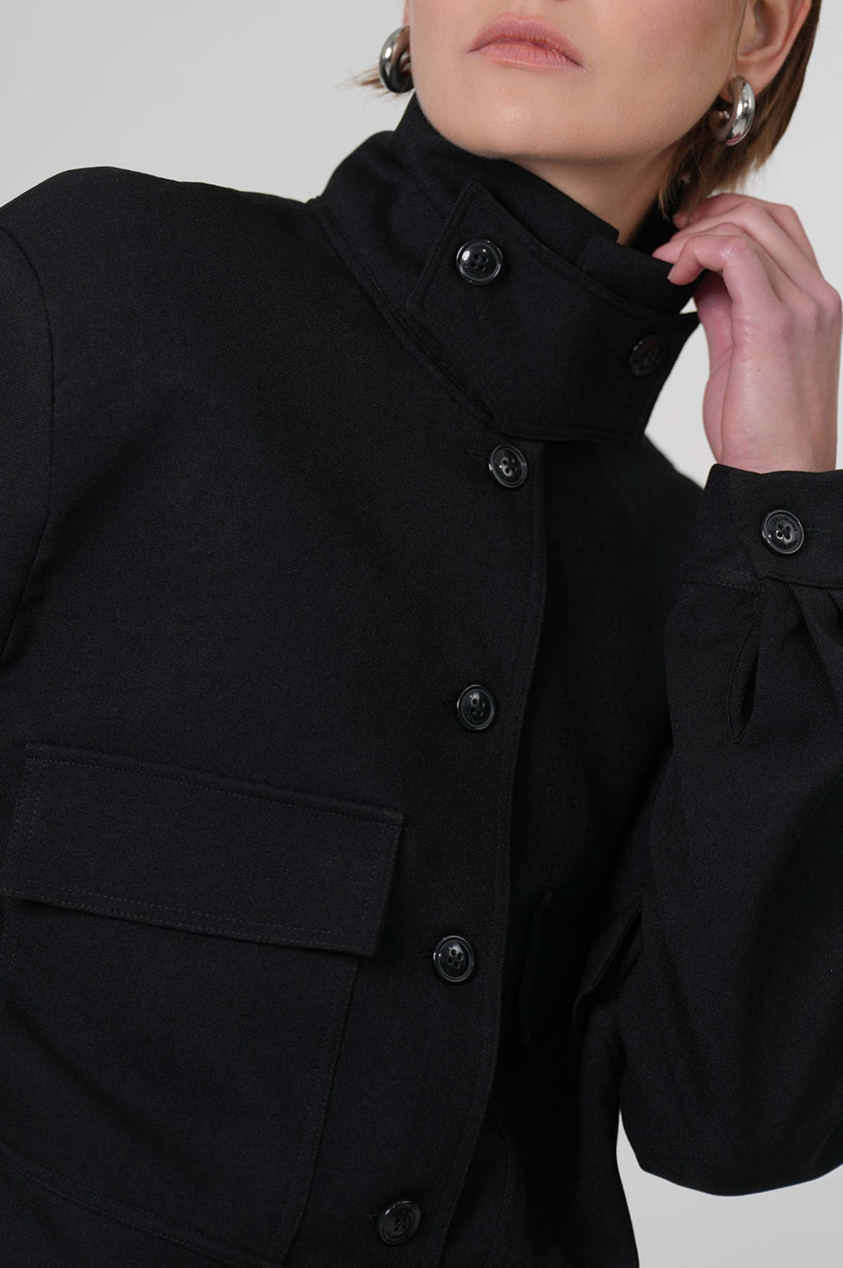 Parentezi Phoebe Bomber Jacket - Black - Image 8 of 8