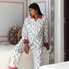 Soothe Our Souls Long Sleeve Pajama Set - Christmas Coral - Thumbnail 1